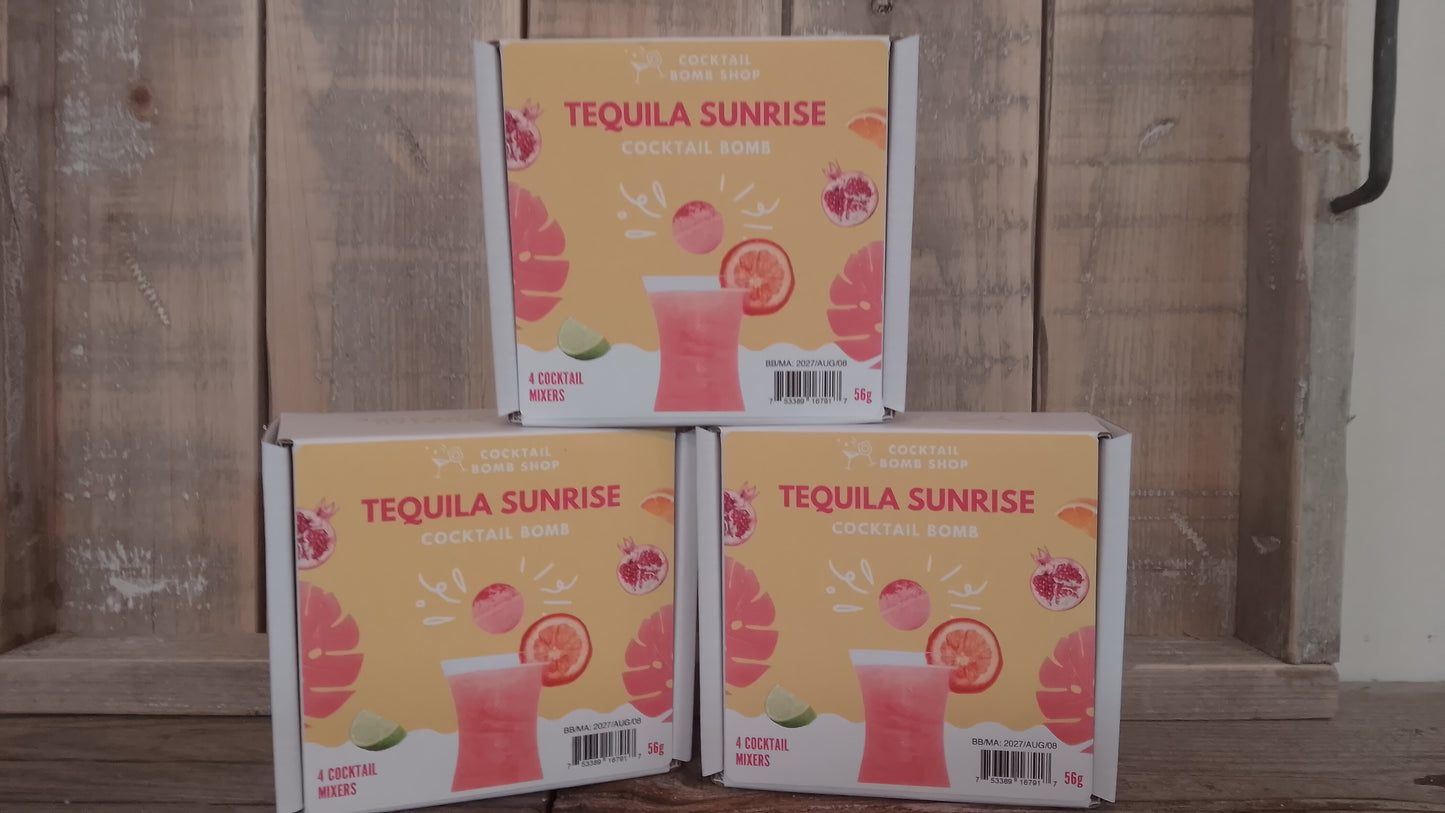 Cocktail bomb "tequila sunrise"
