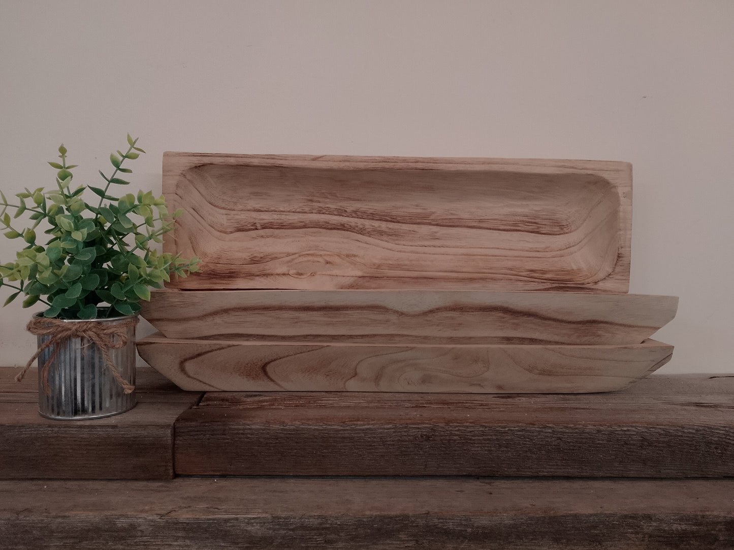 Wooden Slim Rectangular Tray