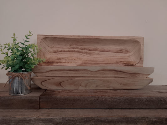 Wooden Slim Rectangular Tray