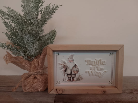 "Jingle all the Way" Wooden Block Sign