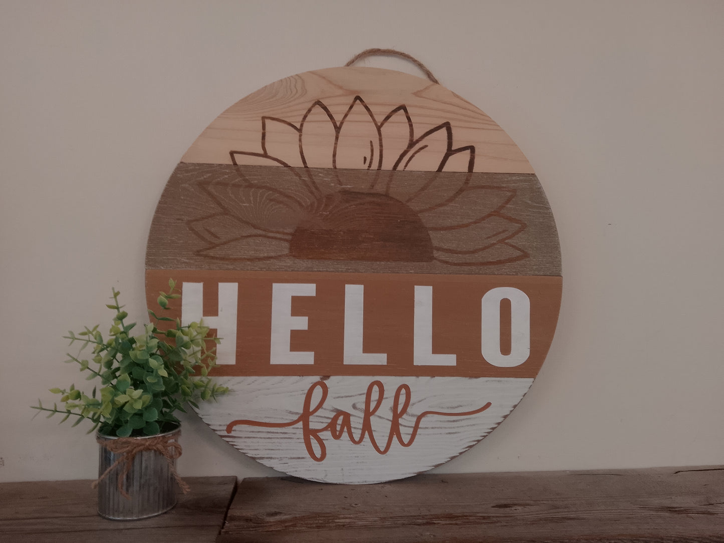 Hello Fall sign