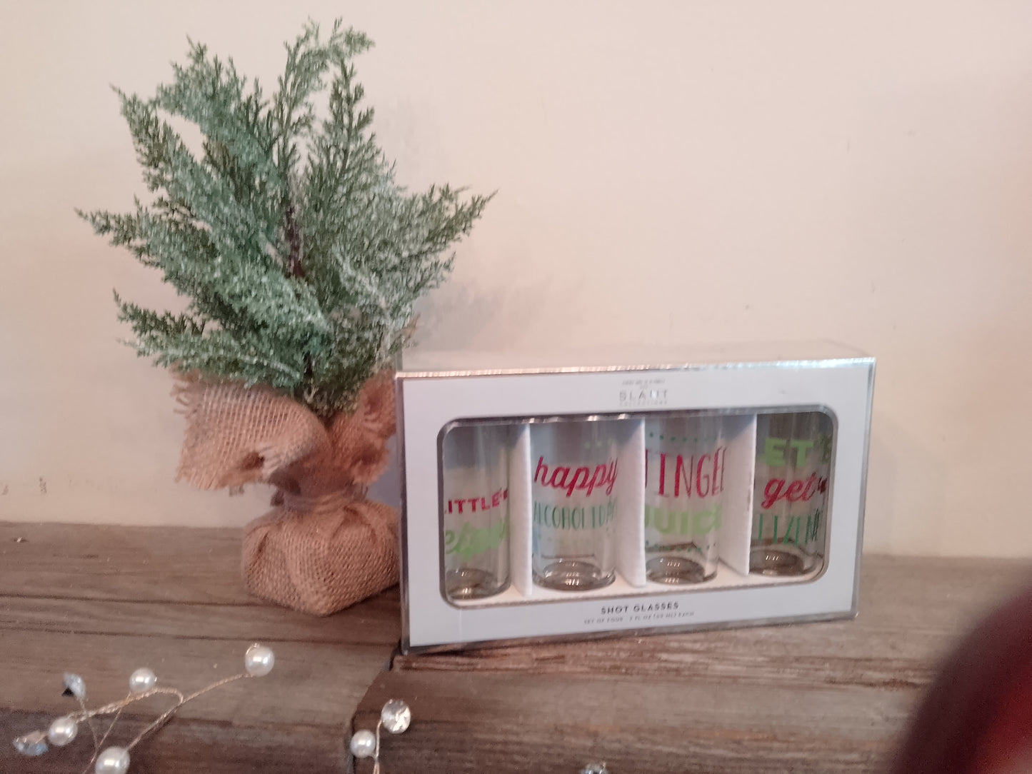 Christmas Shot Glasses Set of 4