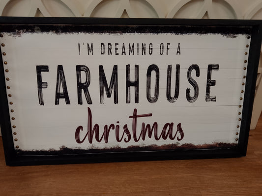 "Farmhouse Christmas" Custom Sign