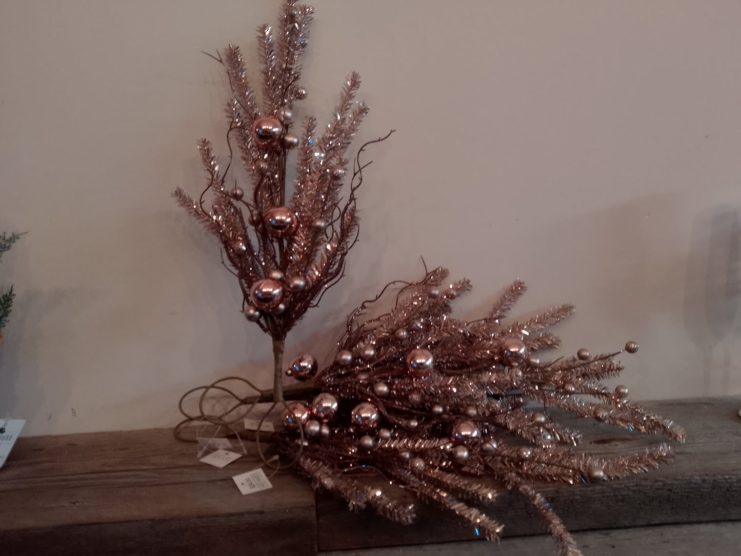 Rose Gold Christmas Branches